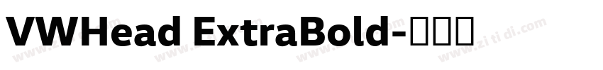 VWHead ExtraBold字体转换